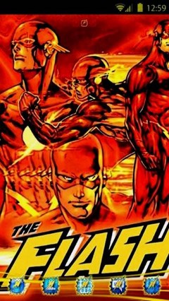 The Flash Go Launcher Theme
