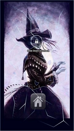 Cute Witch Woman Lock Screen