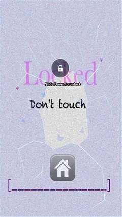 Locked Dont Touch Lock Screen