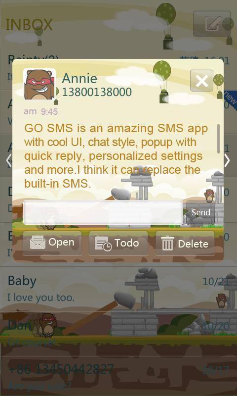 Game Style GO SMS Theme 1.0