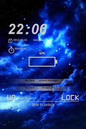 Blue Night Locker