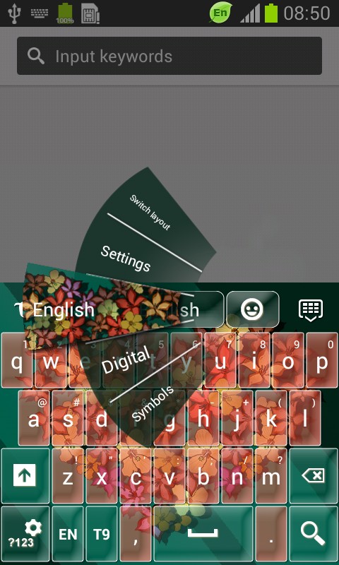 Floral Heart Keyboard