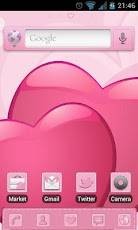 Pink HD Go launcher Ex Theme