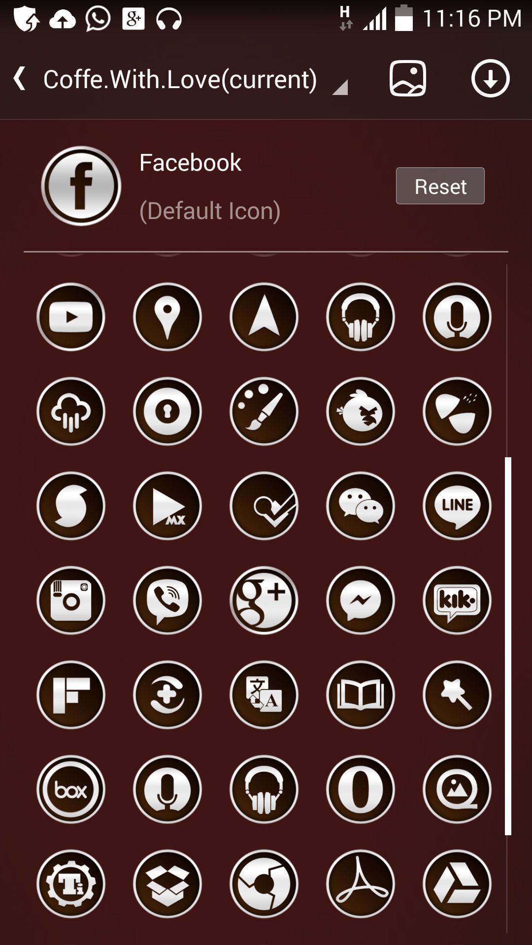 Coffe With Love Go Launcher Theme