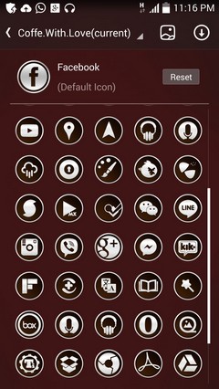 Coffe With Love Go Launcher Theme