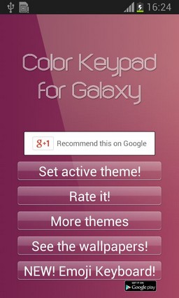 Color Keypad for Galaxy