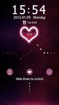 Red heart theme