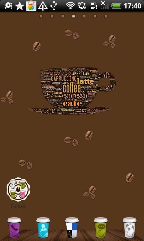 Coffee Cup Go Launcher EX Theme
