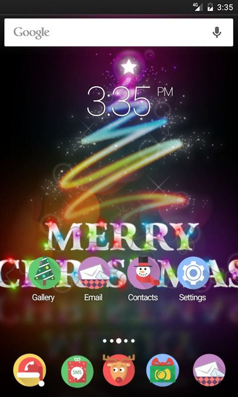 Merry christmas Tree ADW Launcher Theme