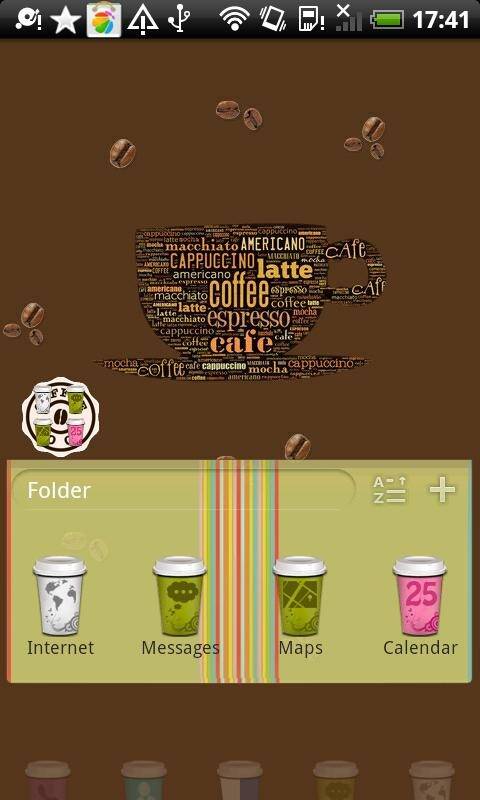Coffee Cup Go Launcher EX Theme