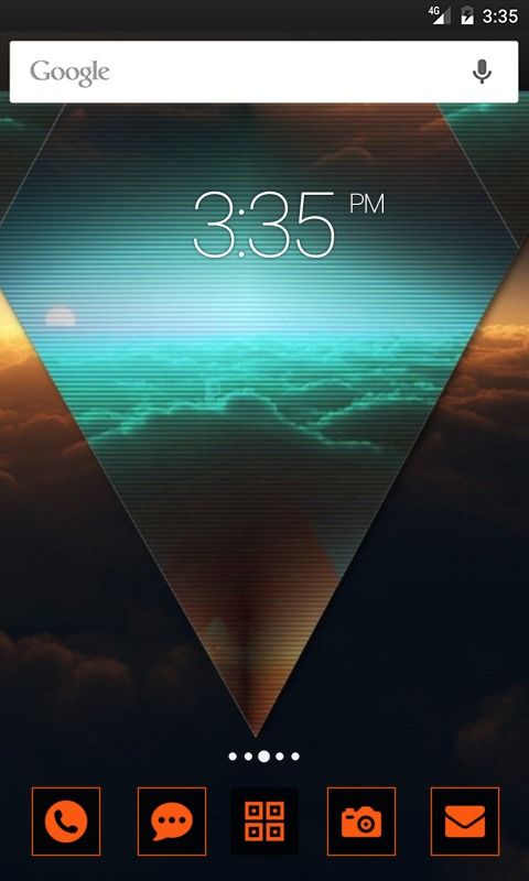 Abstract sky Clouds GO Launcher Theme
