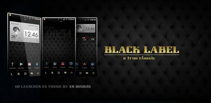Black Label Theme Go Launcher