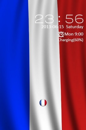 France Flag Locker