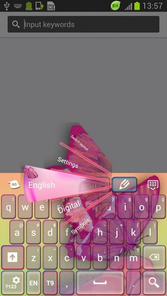 Keyboard Pink Butterflies