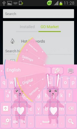 Keypad Theme Pink