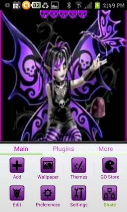goth purple fairy