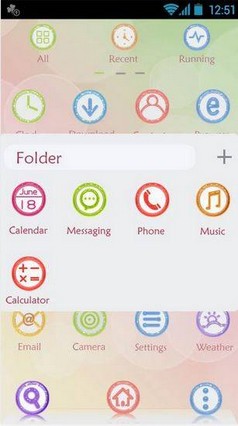 Candy GO Launcher Theme