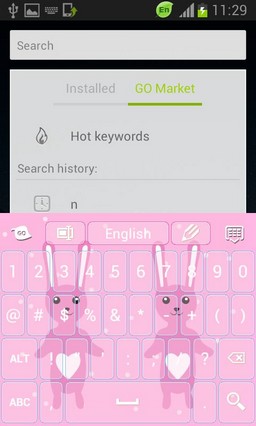 Keypad Theme Pink