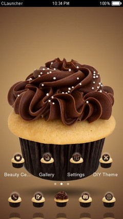 Chocolate Cupcake Clauncher Theme