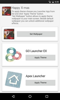 Happy X-mas Apex Launcher Theme