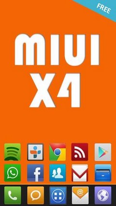 go launcher MIUI X4 theme