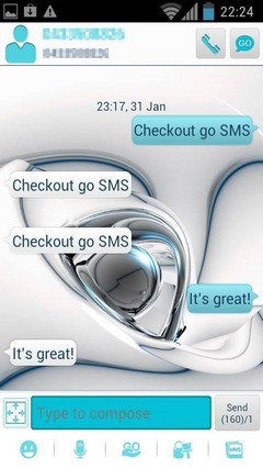 GO SMS Pro AquaDream Theme
