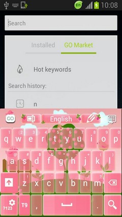 Pink Garden Keyboard