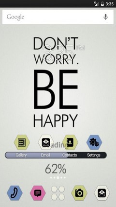 Dont worry be happy Apex Launcher Theme