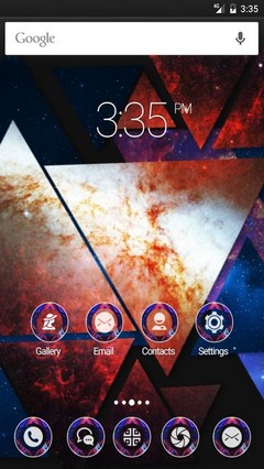 Abstract Triangle Apex Launcher Theme