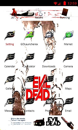 Evil Dead Go Launcher Theme