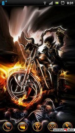 PHONEKY - ghost rider Android Themes