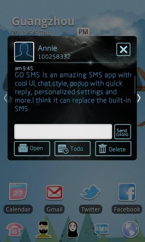 Star GO SMS Theme 1.0