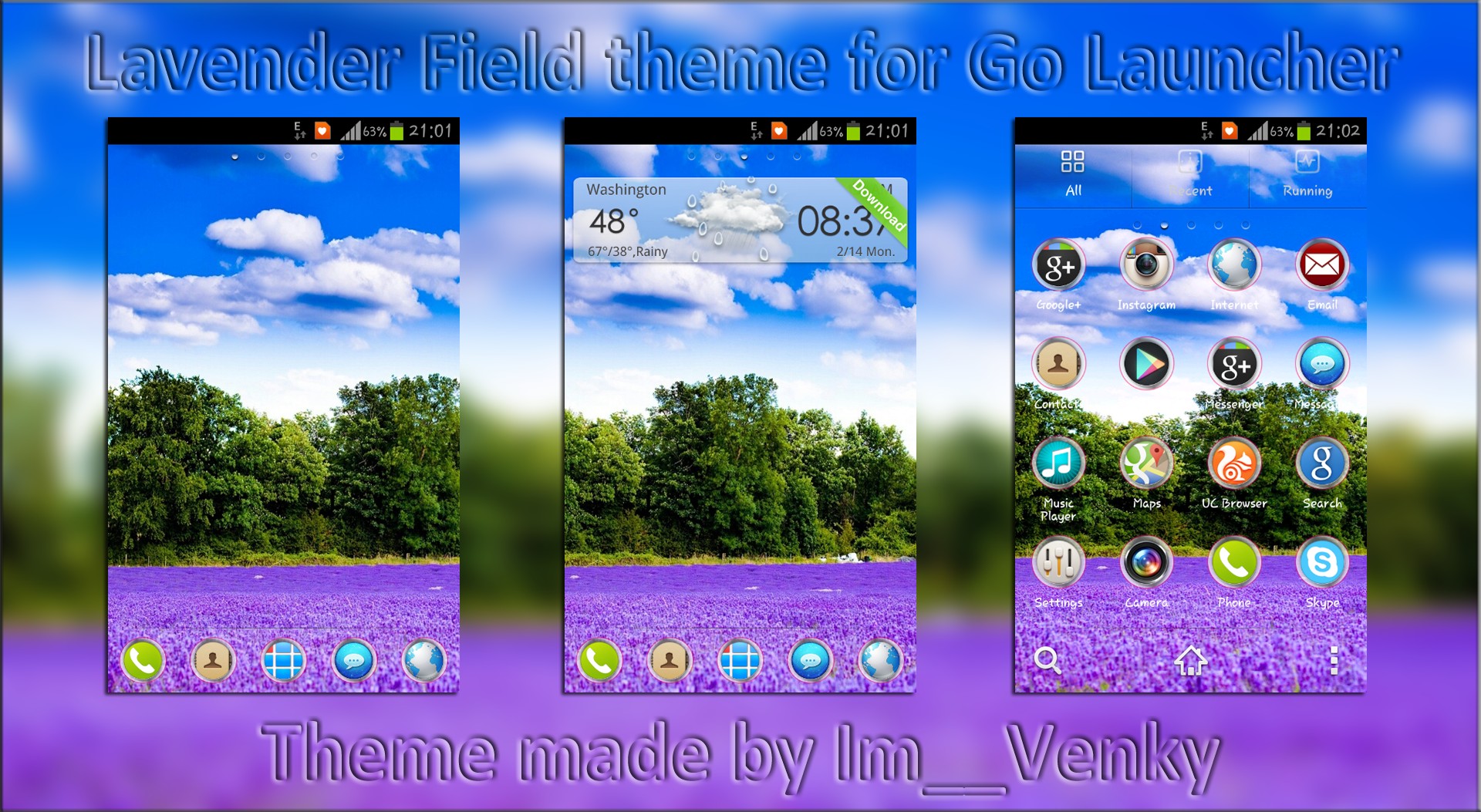 Lavender Field Theme by Im Venky