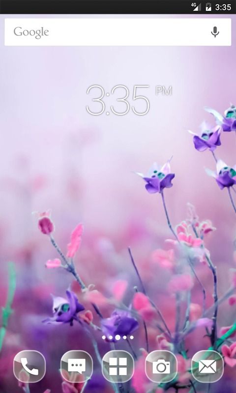 Pink begonia flowers wide ADW Launcher Theme