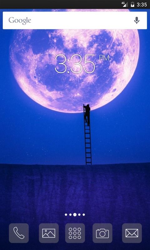 Road to moon Apex Launcher Theme
