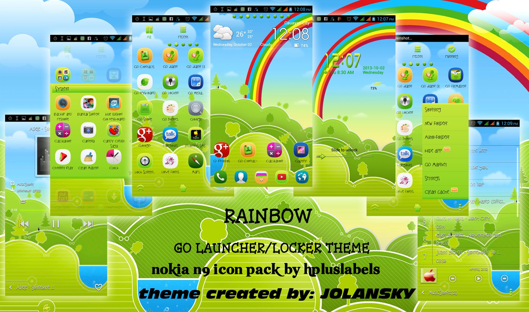 Rainbow Go Launcher