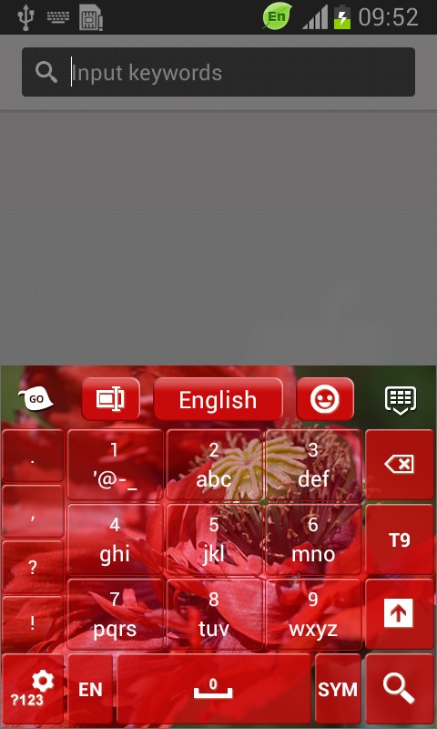 Red Poppy Keyboard-release