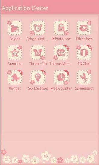 GO SMS- Flower theme