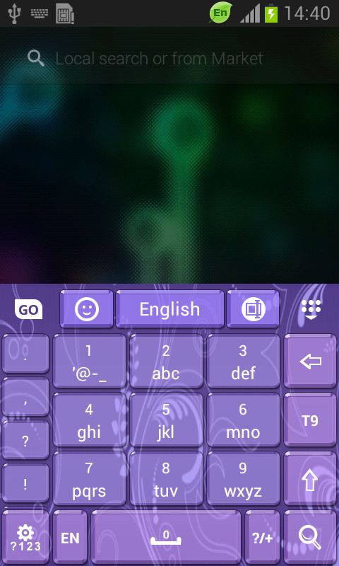 GO Keyboard Lavender