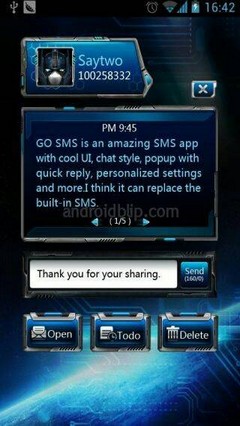 Go go chat sms in Send and