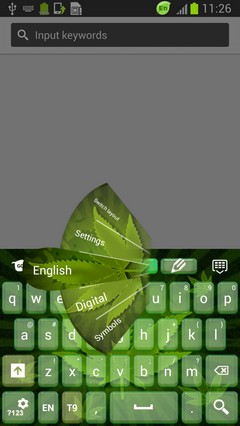 Keyboard Green Weed