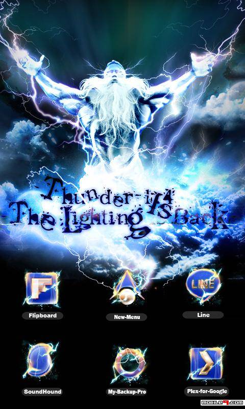 Thunder GO Nova LauncherEX Theme v2.0