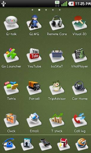 3D Icon GO Launcher Theme 4.1