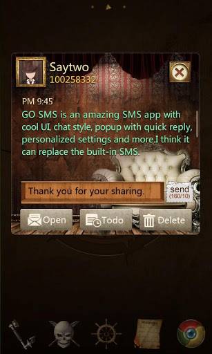 GO SMS Pro Savage Lagoon Theme