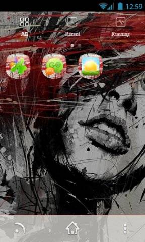Abstract girl Android