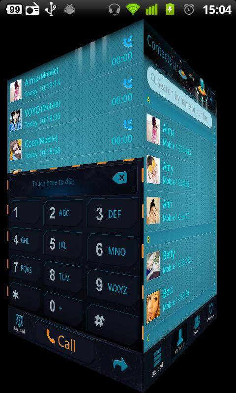 UFO GO Contacts Theme 3.0.0