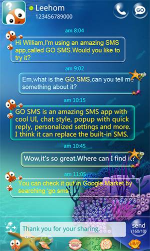 GO SMS Pro Seabed Super Theme 1.2
