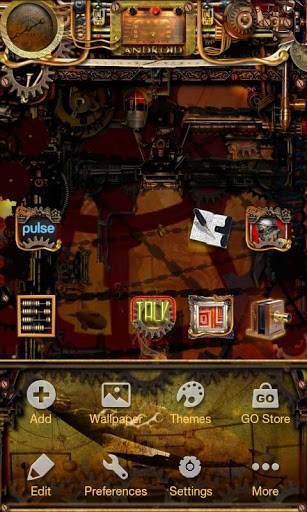 Steampunk Go Launcher Ex Theme