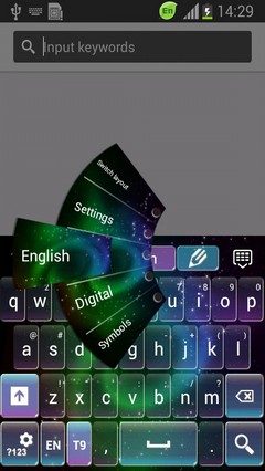 Sparkly Galaxy Keyboard-release