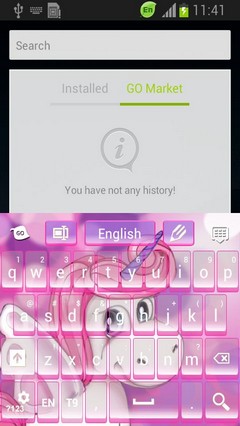 Cute Pink Unicorn Keyboard